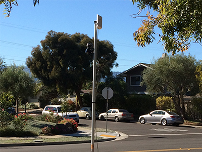 Mesh node with camera on Pacifica Avenue